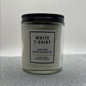 White Barn/BBW White T-shirt Single Wick Candle NWT